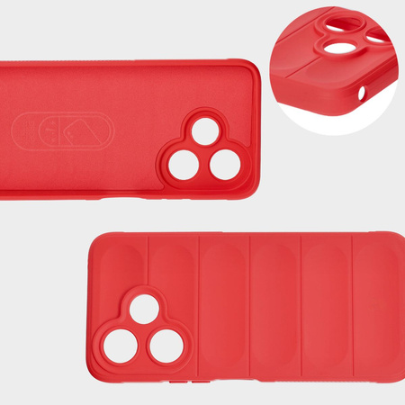 Pancerne etui Bizon Case Tur do Xiaomi Redmi 13 4G, czerwone