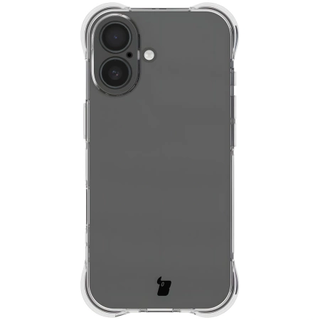 Elastyczne etui + 2x szkło hartowane Bizon Case Clear Pack do iPhone 17