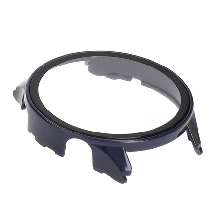 Etui Bizon Case+Glass Set do Xiaomi Watch S1 Pro, niebieskie