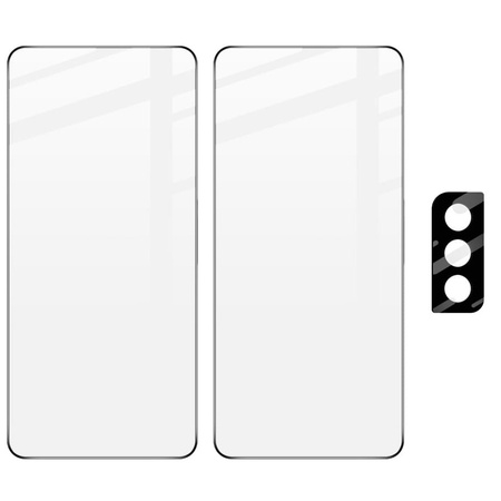 2x Szkło + szybka na aparat Bizon Edge Pack do Galaxy S21 5G