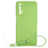 Etui Bizon Case Silicone Sq do Realme 7, jasnozielone