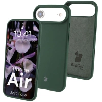 Silikonowe etui Bizon Soft Case do iPhone Air, ciemnozielone