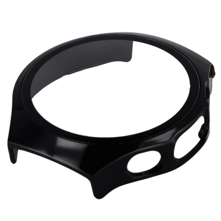 Etui ze szkłem do zegarka Bizon Case Watch Adamo do Huawei Watch 5 42 mm, czarne