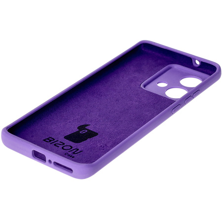 Silikonowe etui Bizon Soft Case do Motorola Edge 40 Neo, głęboki fiolet