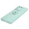 Etui Bizon Case Silicone Ring Sq do Xiaomi 13 Pro, turkusowe