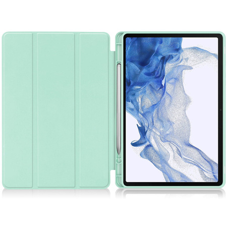 Etui Bizon Case Tab Lizard do Galaxy Tab S9, miętowe
