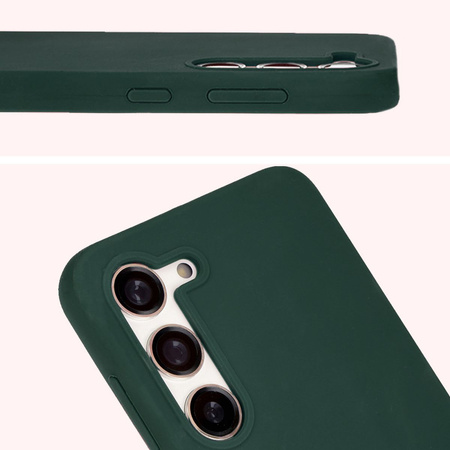 Etui silikonowe Bizon Soft Case do Galaxy S23, ciemnozielone