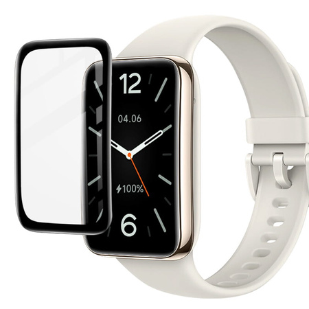 Szkło hartowane Bizon Glass Edge dla Xiaomi Smart Band 7 Pro, czarne