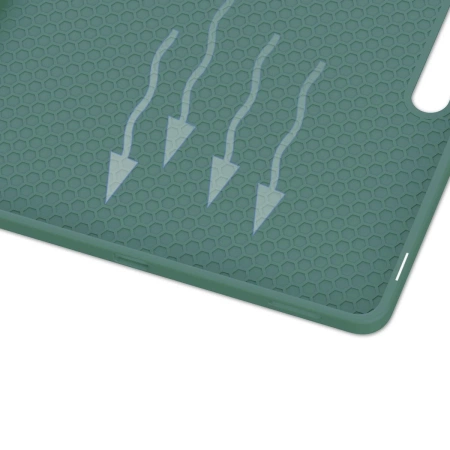 Etui z klapką Bizon Case Tab Lizard do Galaxy Tab S10 FE Plus, ciemnozielone