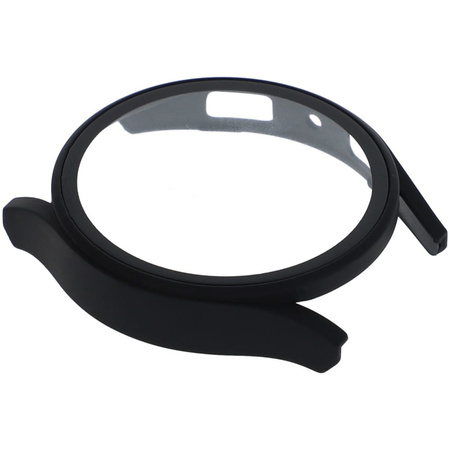 Etui Bizon Case+Glass do Galaxy Watch FE / 5 / 4 40mm, czarne