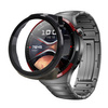 Etui ze szkłem do zegarka Bizon Case+Glass Watch do Huawei Watch 4 Pro Space Edition, czarne