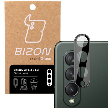 Szkło na aparat Bizon Glass Silk Lens dla Galaxy Z Fold3 5G, 2 sztuki