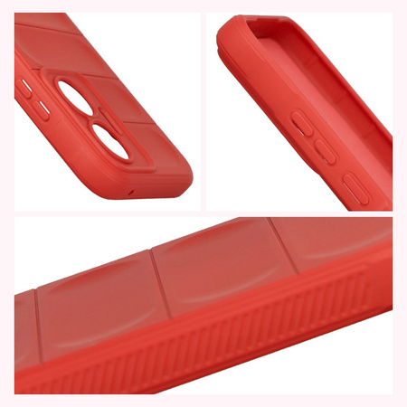 Pancerne etui Bizon Case Tur do Xiaomi POCO F7, czerwone