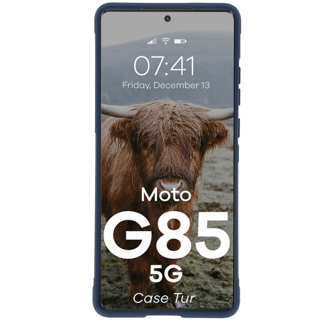 Pancerne etui Bizon Case Tur do Motorola Moto G85 5G, granatowe