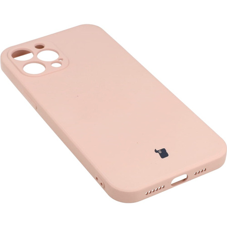 Etui Bizon Case Silicone do iPhone 12 Pro Max, jasnoróżowe