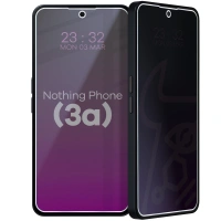 Prywatyzujące szkło hybrydowe Bizon Glass Mule Shadow do Nothing Phone (3a), matowe