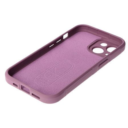 Pancerne etui Bizon Case Tur do iPhone 15, jasnofioletowe