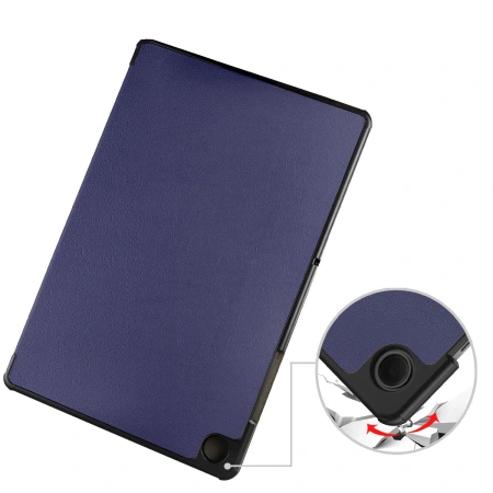 Etui z klapką Bizon Case Tab Croc do Galaxy Tab A11 Plus / A9 Plus, granatowe