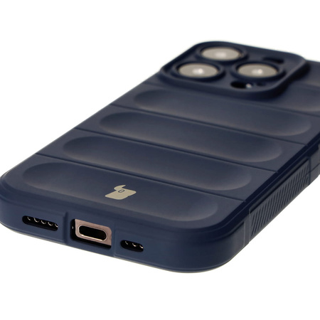 Pancerne etui Bizon Case Tur do iPhone 15 Pro, granatowe