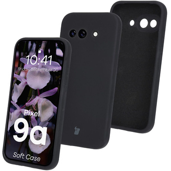 Silikonowe etui Bizon Soft Case do Google Pixel 9a, czarne