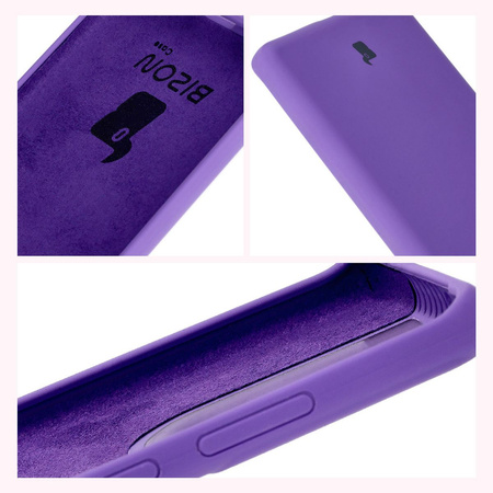 Silikonowe etui Bizon Soft Case do Motorola Moto G85 5G, fioletowe