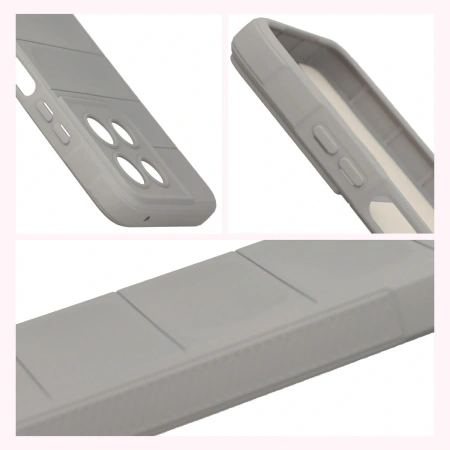 Pancerne etui Bizon Case Tur do Motorola Moto G57 Power / G67 Power, jasnoszare