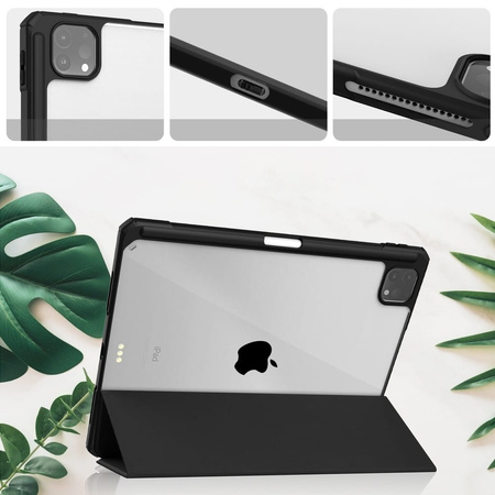 Etui Bizon Case Tab Clear Matt do iPad Pro 12.9 2022/2021/2018, czarne