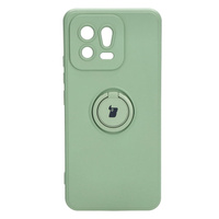 Etui Bizon Case Silicone Ring Sq do Xiaomi 13, jasnozielone