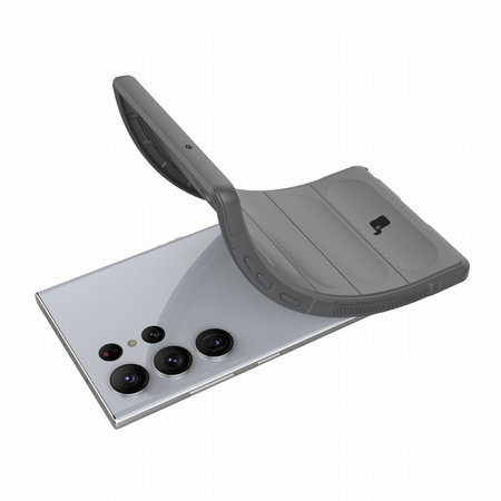 Pancerne etui Bizon Case Tur do Galaxy S23 Ultra, jasnoszare