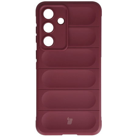 Pancerne etui Bizon Case Tur do Galaxy S25 FE, burgundowe