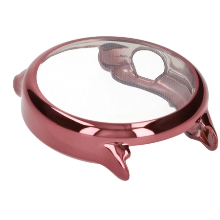 Etui z osłoną ekranu Bizon Case Watch Felipe do Garmin Vivoactive 6, różowe