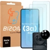 3x Szkło + szybka na aparat Bizon Clear 2 Pack do Nothing Phone (3a) Pro