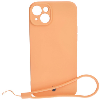 Etui Bizon Case Silicone do Apple iPhone 15 Plus, pomarańczowe