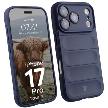Pancerne etui Bizon Case Tur do iPhone 17 Pro, granatowe