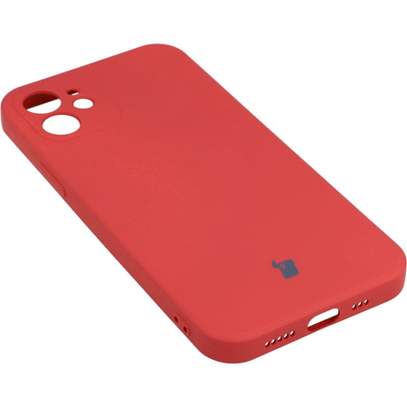 Etui Bizon Case Silicone do iPhone 12, ciemny róż