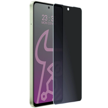 Prywatyzujące szkło hybrydowe Bizon Glass Mule Shadow do Oppo A5 Pro 5G, matowe