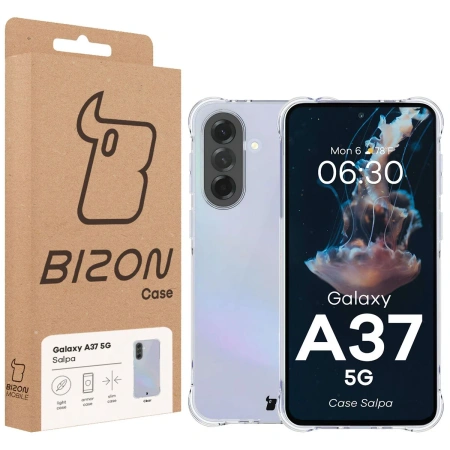 Elastyczne etui Bizon Case Salpa do Galaxy A37 5G, przezroczyste
