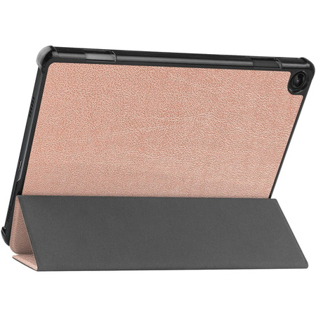 Etui Bizon Case Tab Croc do Lenovo Tab M10, różowozłote
