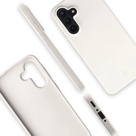 Etui z recyklingu Bizon Case ReLeaf do Galaxy A56 5G, białe