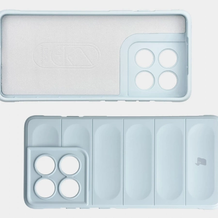 Pancerne etui Bizon Case Tur do Motorola Edge 60 Pro, jasnoniebieskie