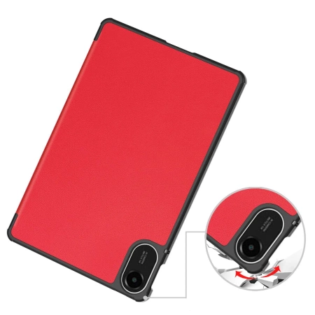 Etui z klapką Bizon Case Tab Croc do Xiaomi Redmi Pad 2, czerwone