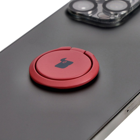 Uchwyt na palec Bizon Accessories Ring Turtle uniwersalny, różowe