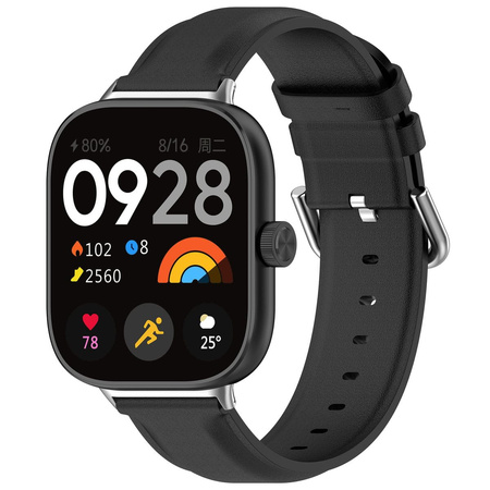 Pasek Bizon Strap Watch Casual do Redmi Watch 4 / Xiaomi Smart Band 9 Pro / 8 Pro, czarny