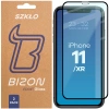 Szkło hartowane Bizon Glass Edge Duo do iPhone 11 / Xr, czarna ramka, 2 sztuki