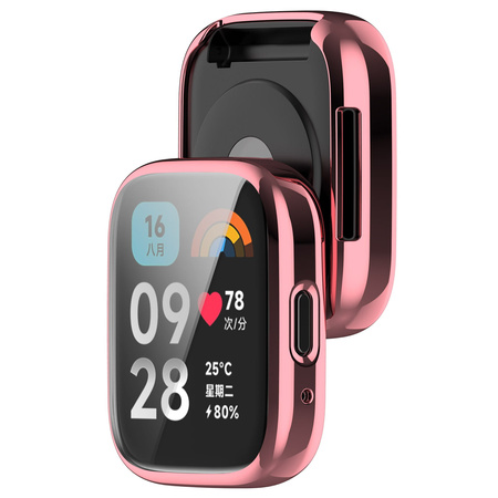 Etui Bizon Case Watch Felipe do Xiaomi Redmi Watch 3 Active, różowe