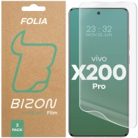 Folia hydrożelowa na ekran Bizon Glass Hydrogel Front Duo do Vivo X200 Pro, 2 sztuki