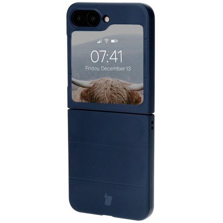 Pancerne etui Bizon Case Tur do Galaxy Z Flip6, granatowe