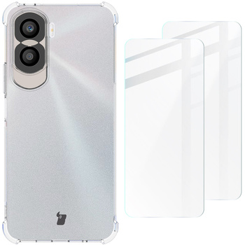 Etui Bizon Case Clear Pack do Honor 90 Lite, przezroczyste