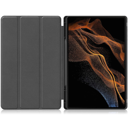 Etui Bizon Case Tab Lizard do Samsung Galaxy Tab S10 Ultra / S9 Ultra, czarne