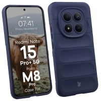 Pancerne etui Bizon Case Tur do Xiaomi Redmi Note 15 Pro Plus 5G / POCO M8 Pro 5G, granatowe